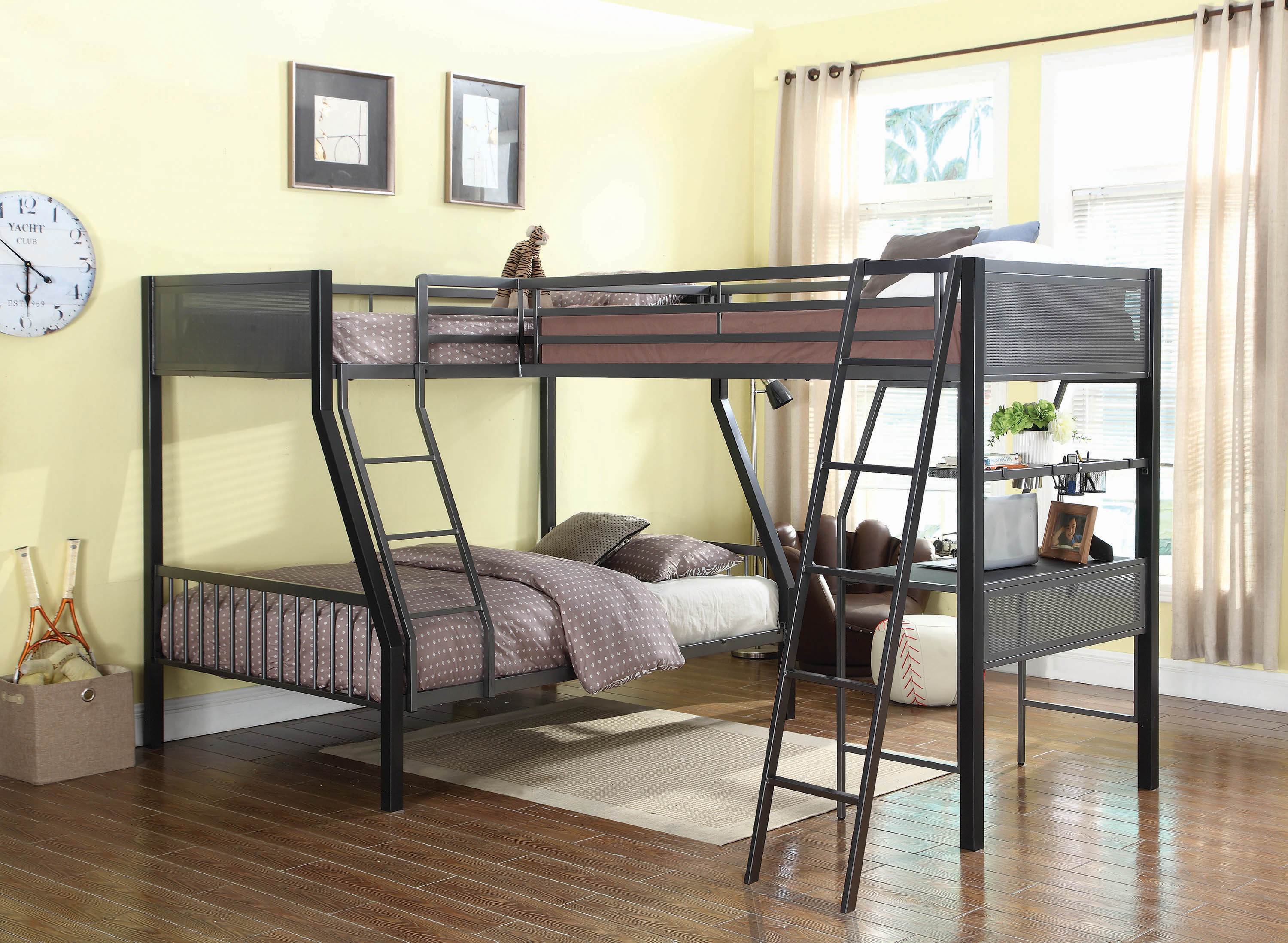 Adult Triple Bunk Beds: Space-Saving Designs with Smart Storage & Safety