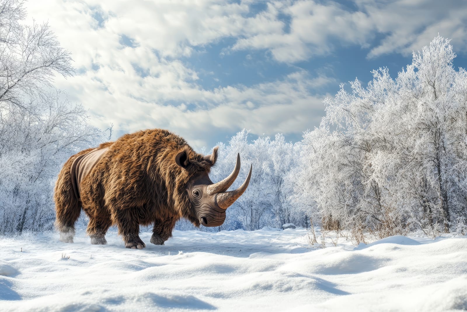 Remarkable 32,000-Year-Old Woolly Rhino Discovered in Siberian Permafrost with Fatty Hump and Blade Horn